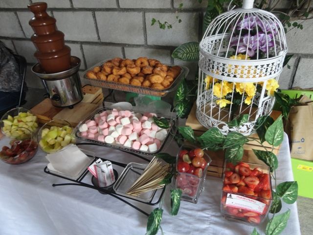 Fuentes de Chocolate y chamoy